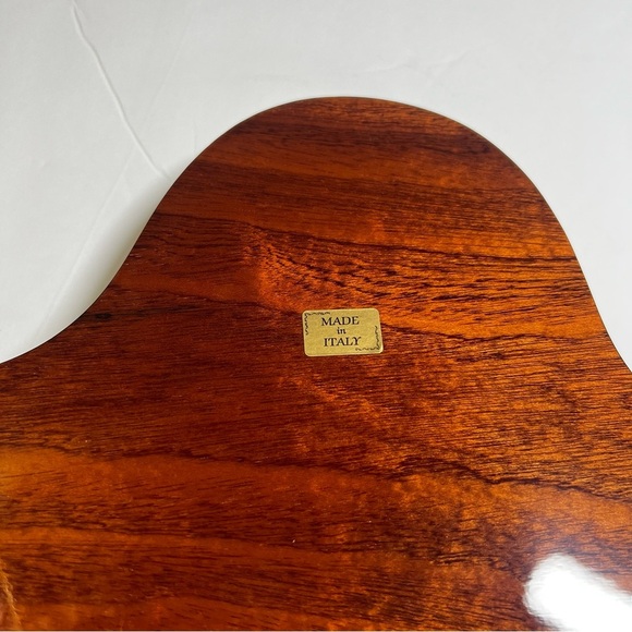 Green Italian Inlaid Mantle Clock Floral New Vintage - Picture 8 of 11